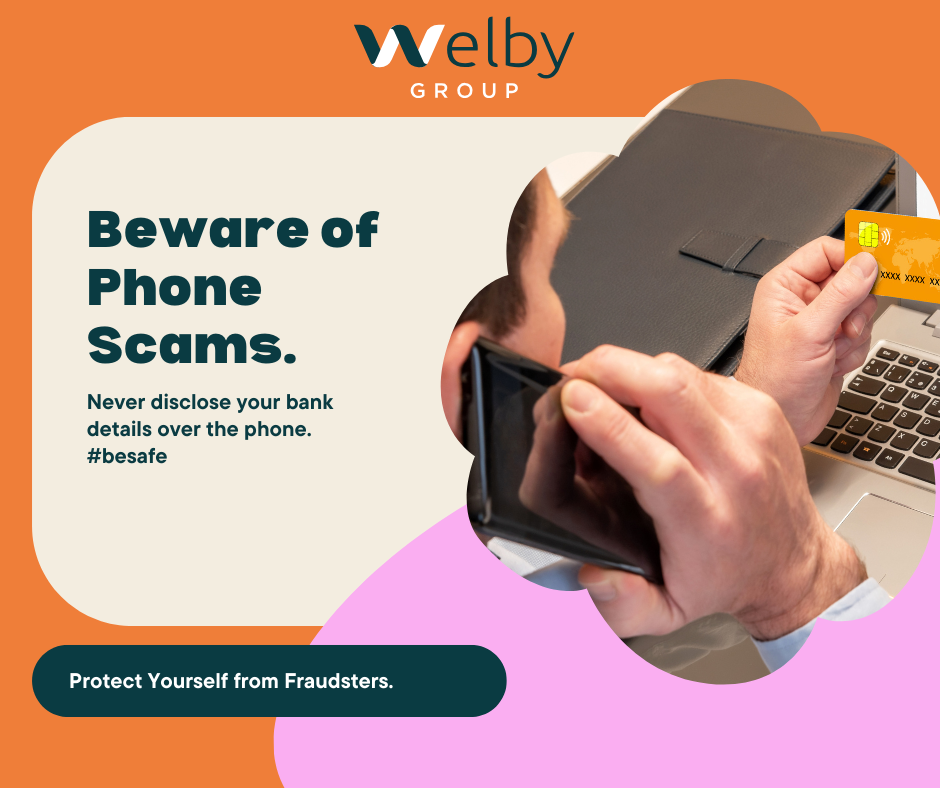 beware of phone scams poster